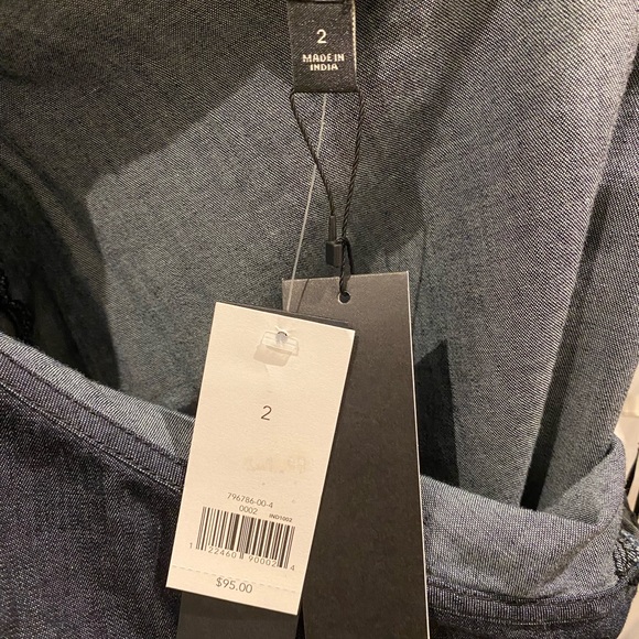 Banana Republic One Shoulder Ruffle Denim Blouse - Picture 5 of 6